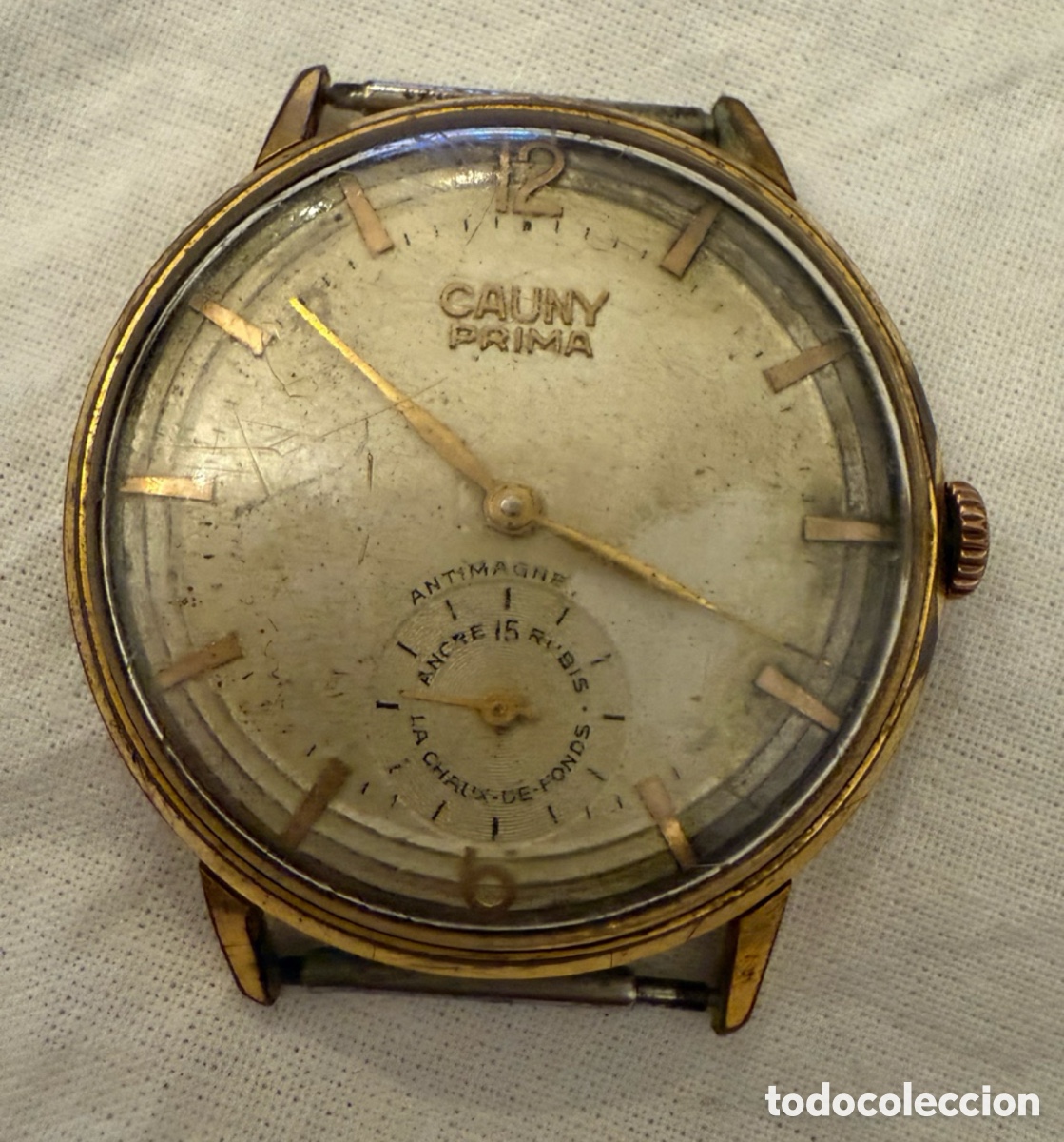 Relojes de pared: Reloj caballero Cauny Prima 15 Rubis &ndash; Suizo a&ntilde;os 50