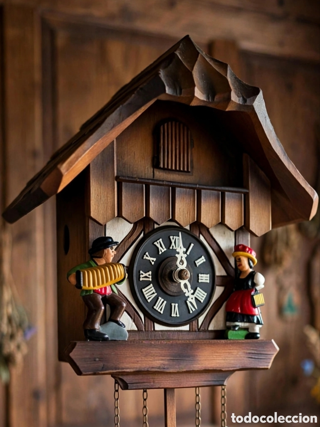 Horloges murales: Reloj de cuco estilo chalet reloj pared Selva Negra Alemania