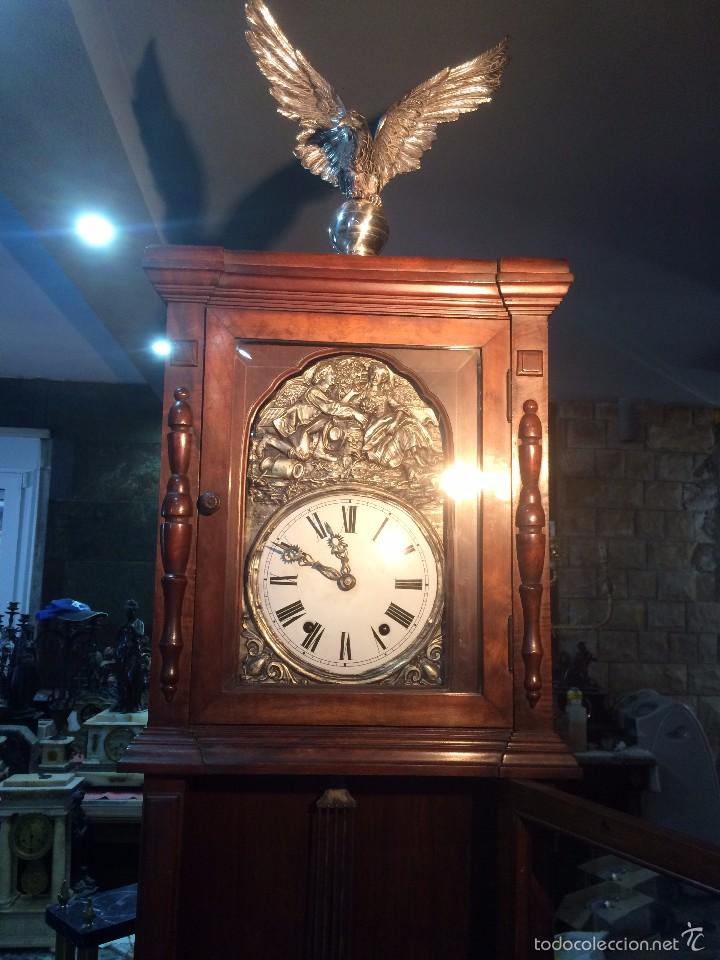 Relojes de pie: ANTIGUO RELOJ DE PIE MOREZ - Foto 7