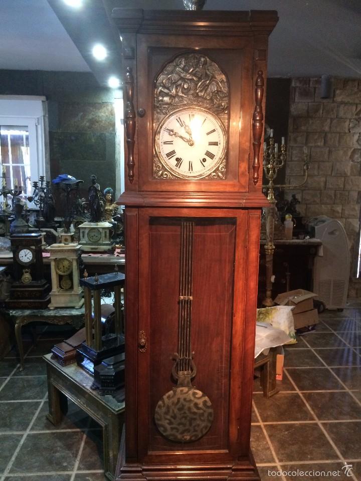 Relojes de pie: ANTIGUO RELOJ DE PIE MOREZ - Foto 8