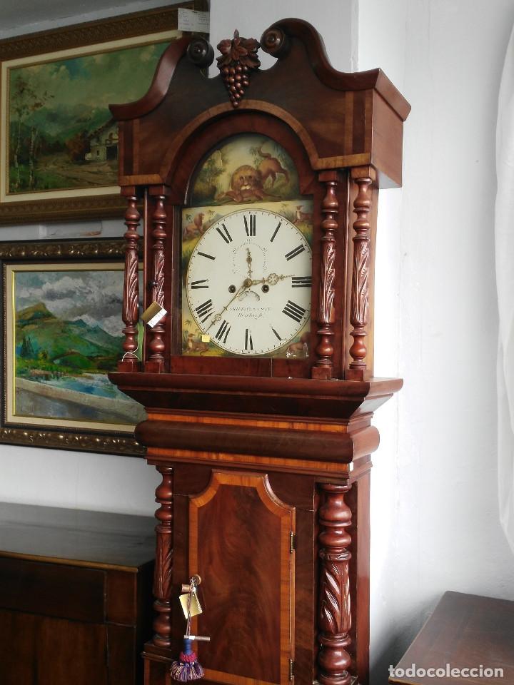 Relojes de pie: RELOJ DE ANTESALA GRANDFATHER EDUARDINO SIGLO XIX - Foto 3 - 189267412