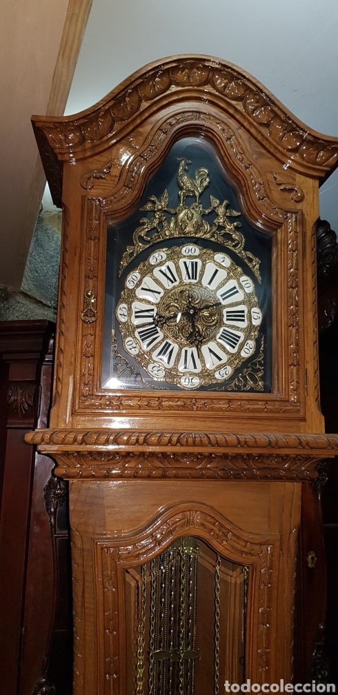 Relojes de pie: Reloj de pie ( madera con talla ) - Foto 2