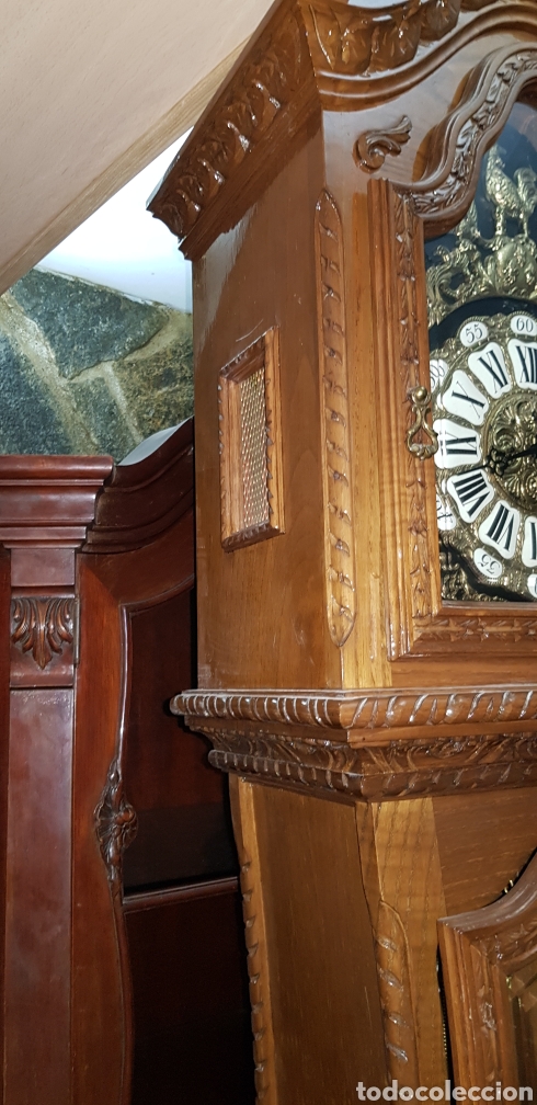 Relojes de pie: Reloj de pie ( madera con talla ) - Foto 4