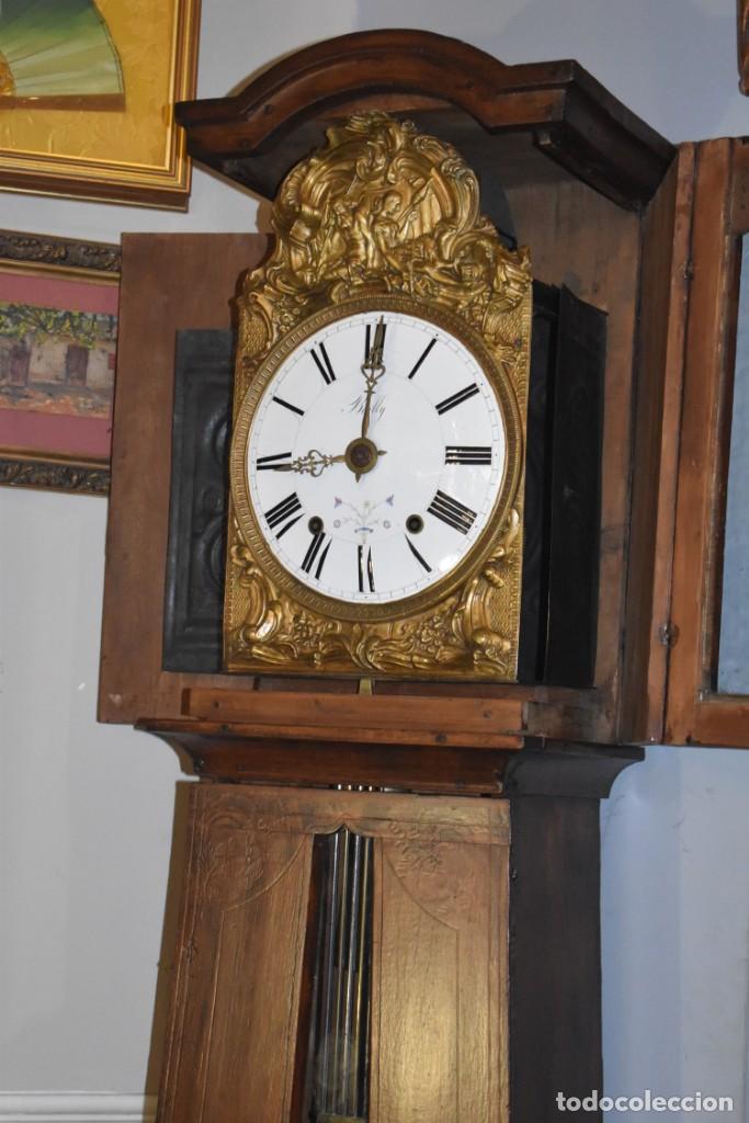 Relojes de pie: ESPECTACULAR RELOJ ANTIGUO DE PIE MOREZ - Foto 3