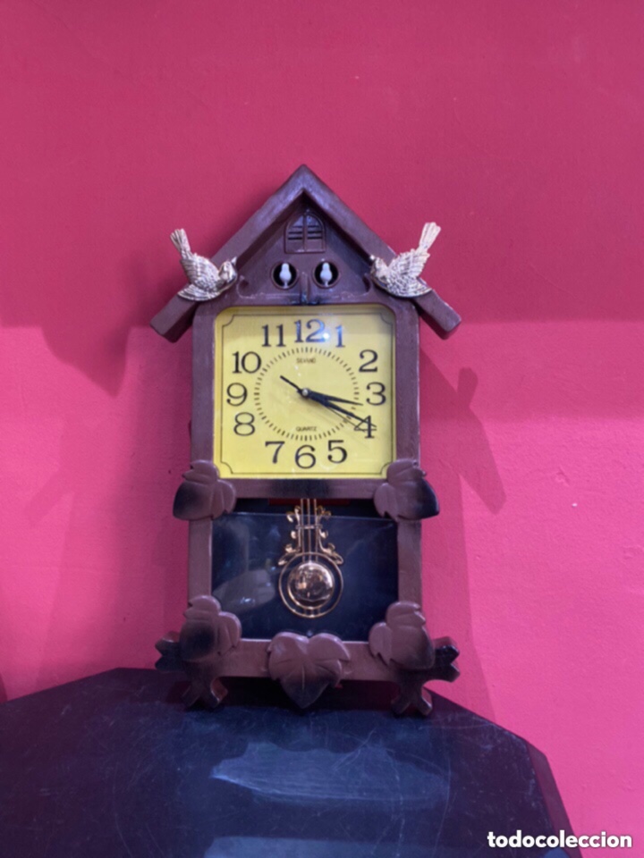 Relojes de pie: Reloj diseño antiguo Classic art wall clock silvano cocu . Con pindulo funciona perfectamente - Foto 3 - 254713050