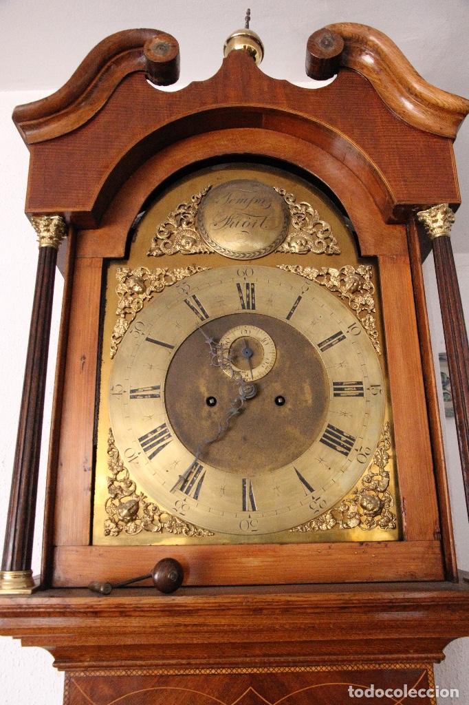 Relojes de pie: Reloj de pie antiguo bell&iacute;simo y en funcionamiento - Foto 2