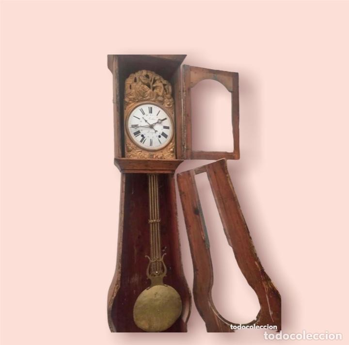 Relojes de pie: Reloj de caja alta mitad S. XIX - Foto 2