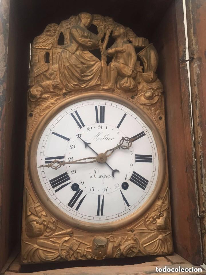 Relojes de pie: Reloj de caja alta mitad S. XIX - Foto 7