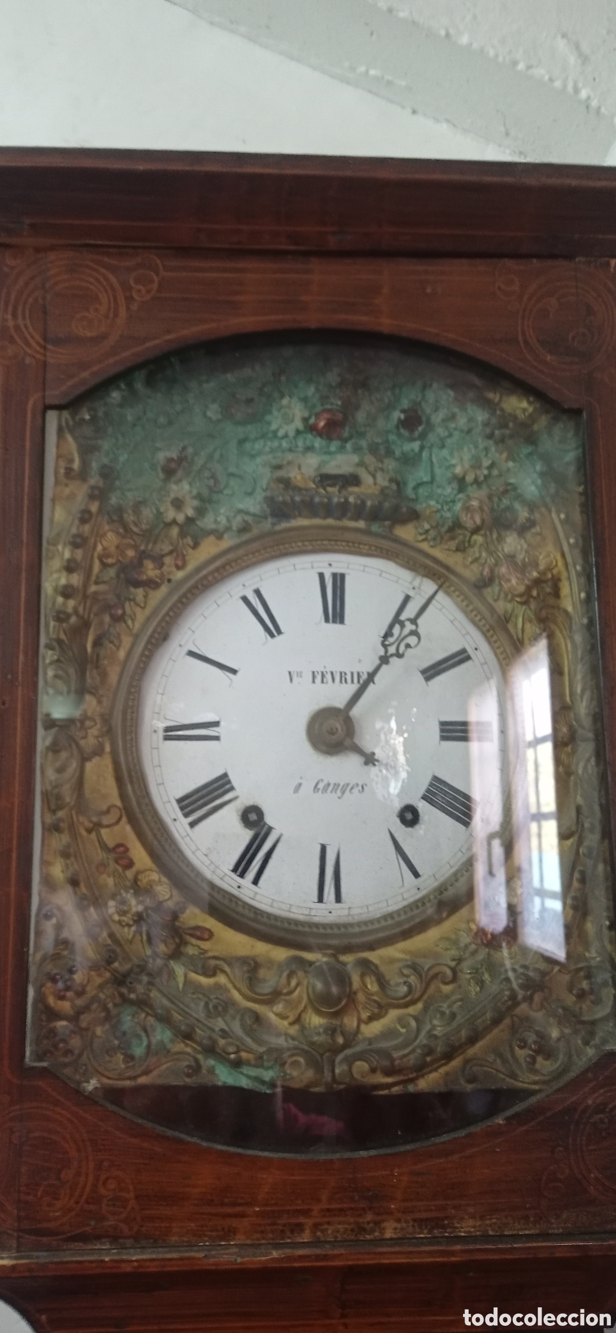 Relojes de pie: Reloj morez p&eacute;ndulo real , policromado. - Foto 2