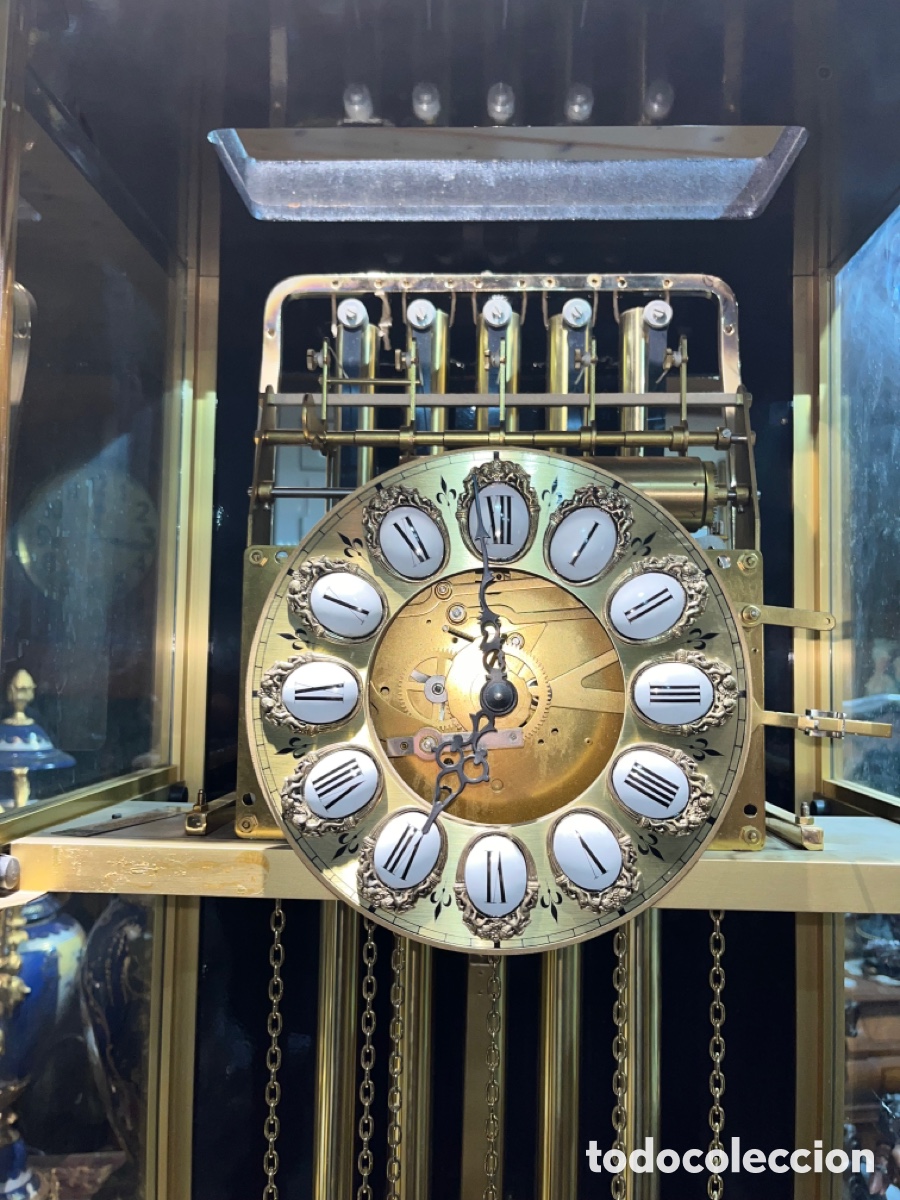 Relojes de pie: Reloj esqueleto Carrillon - Foto 3