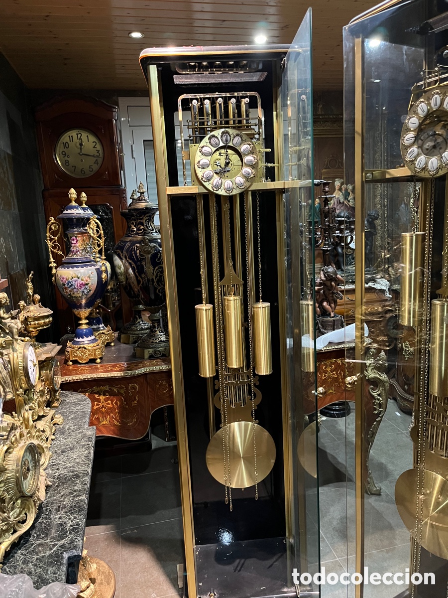 Relojes de pie: Reloj esqueleto Carrillon - Foto 9