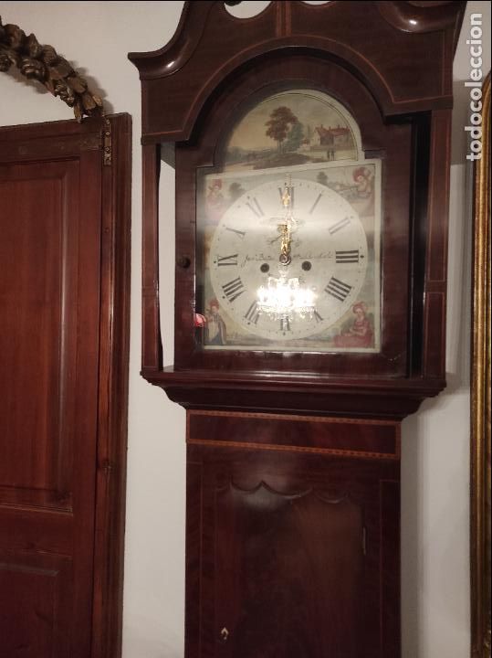 Relojes de pie: reloj de sala ingles de pie vistoriano - Foto 1