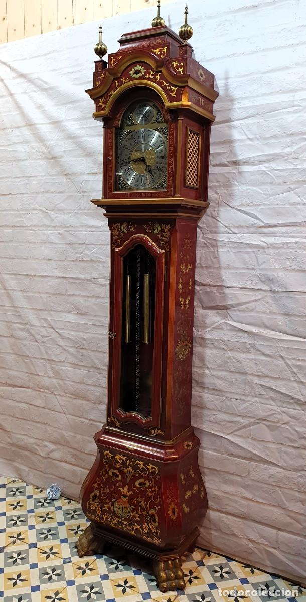 Relojes de pie: Reloj de pie antesala decorado a mano. - Foto 1