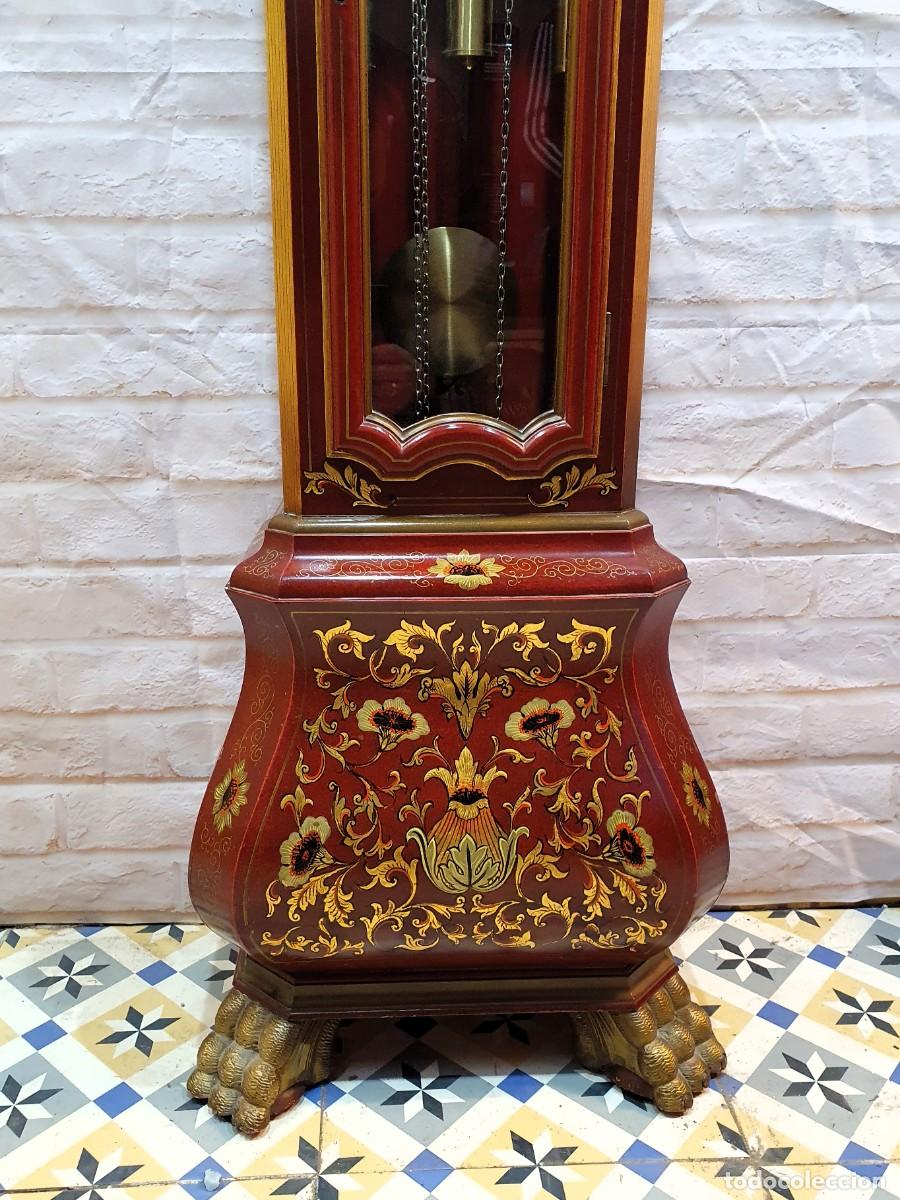 Relojes de pie: Reloj de pie antesala decorado a mano. - Foto 2