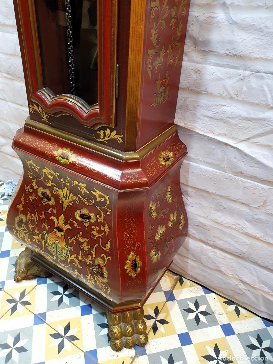 Relojes de pie: Reloj de pie antesala decorado a mano. - Foto 6