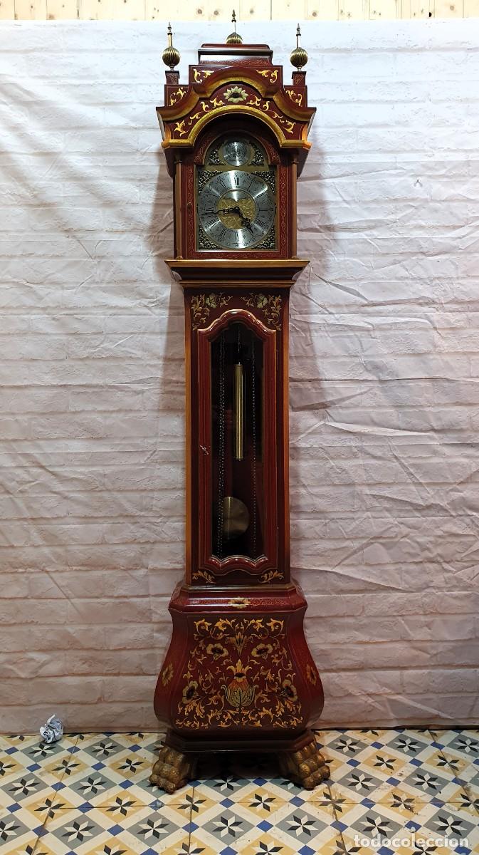 Relojes de pie: Reloj de pie antesala decorado a mano. - Foto 8