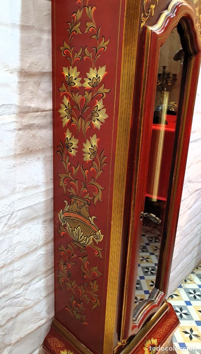 Relojes de pie: Reloj de pie antesala decorado a mano. - Foto 12