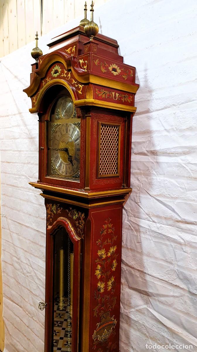 Relojes de pie: Reloj de pie antesala decorado a mano. - Foto 13