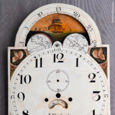 Relojes de pie: FRONTAL DE RELOJ INGLÉS , WILLIAM FINNEMORE , 1840 APROX. FASE LUNAR , MOONPHASE , ENGLISH REGENCY
