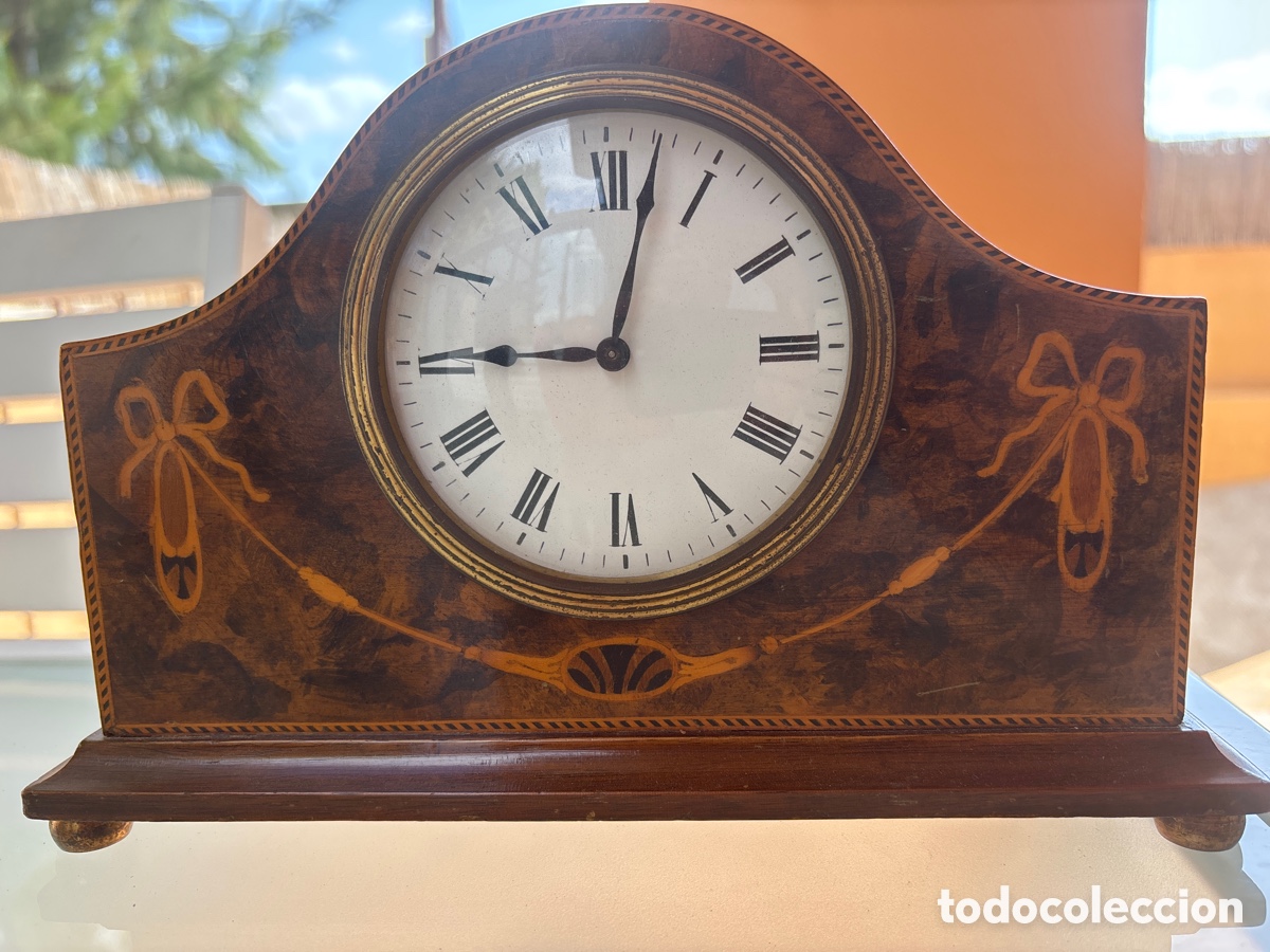 Relojes de pie: Reloj franc&eacute;s marqueter&iacute;a - Foto 1