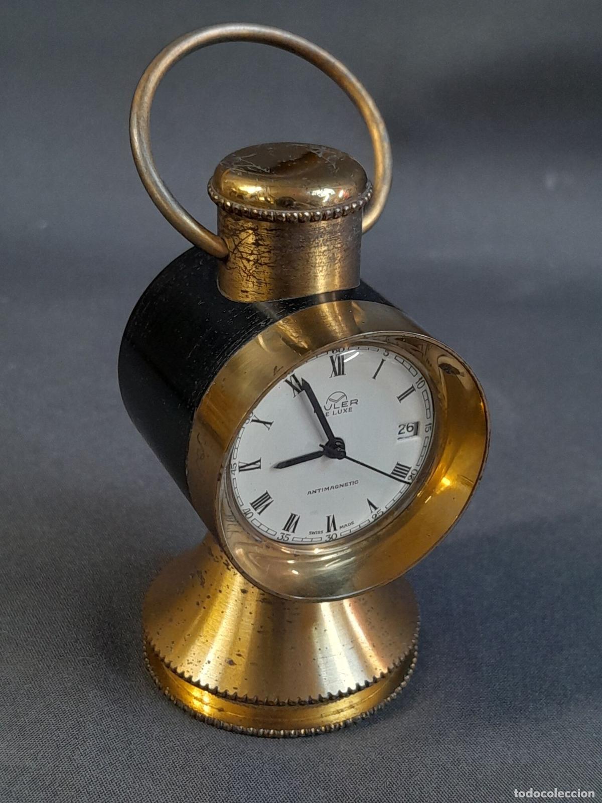Relojes de pie: RELOJ SOBREMESA BULER DE LUXE EN BRONCE - Foto 3