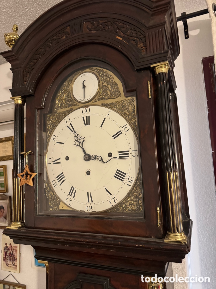 Relojes de pie: Reloj de pie en madera de caoba - Foto 4