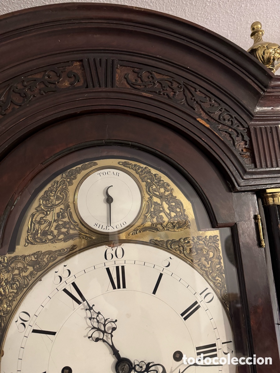 Relojes de pie: Reloj de pie en madera de caoba - Foto 9