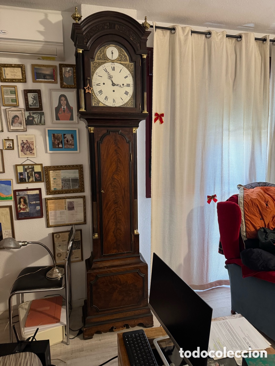 Relojes de pie: Reloj de pie en madera de caoba - Foto 1