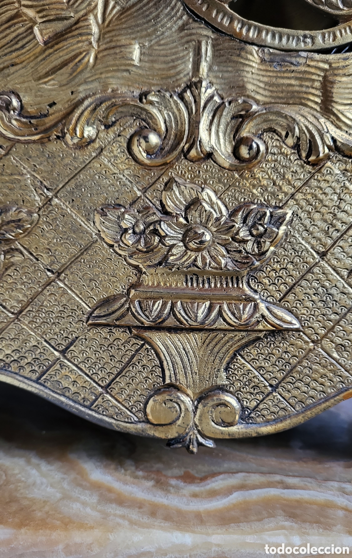 Relojes de pie: Reloj de bronce dorado y m&aacute;rmol - Foto 12