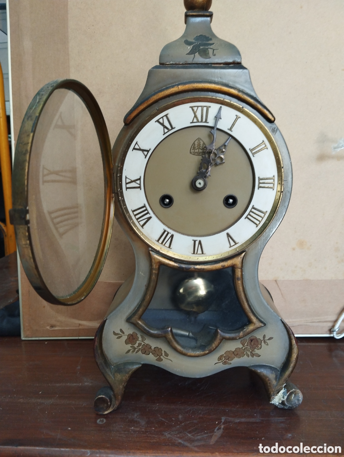 Relojes de pie: RELOJ DE SOBREMESA DE MADERA - Foto 4