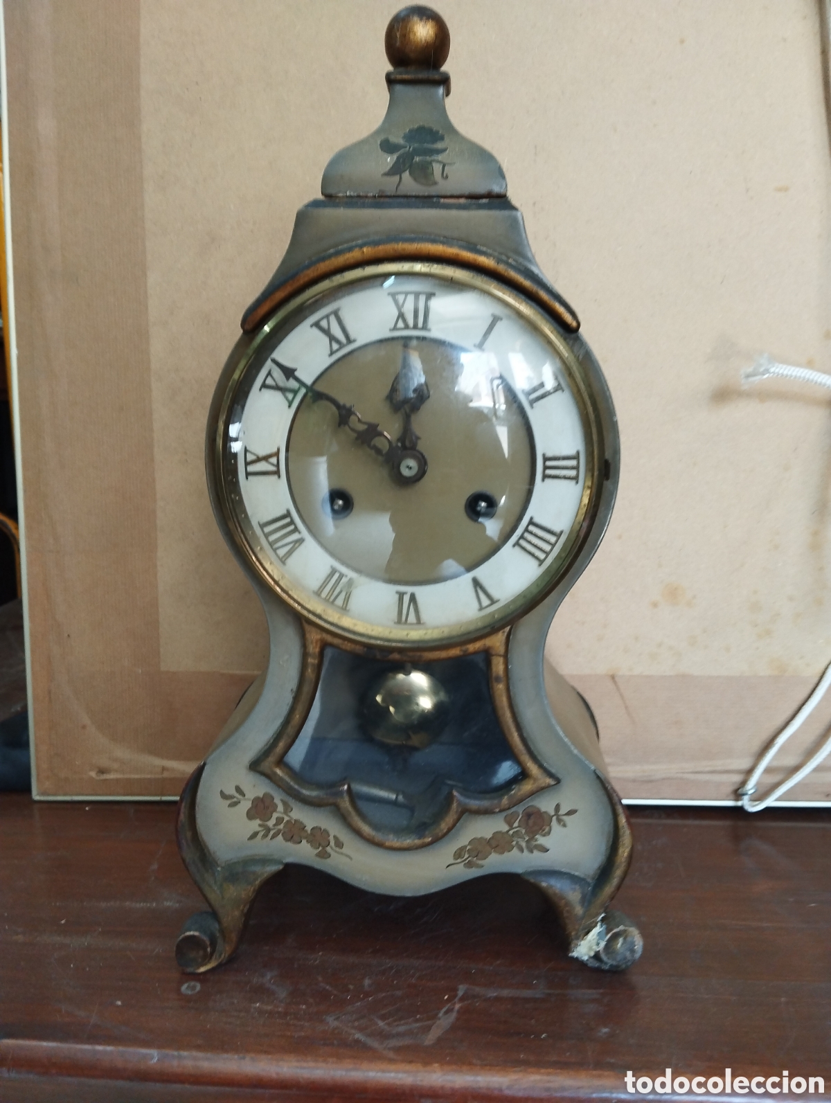 Relojes de pie: RELOJ DE SOBREMESA DE MADERA - Foto 1