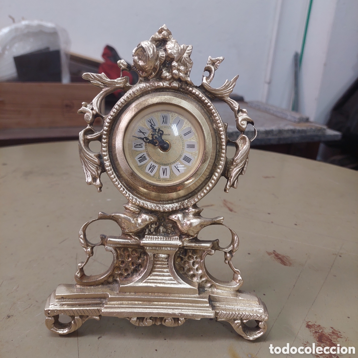 Relojes de pie: Reloj de bronce Mercedes. - Foto 2