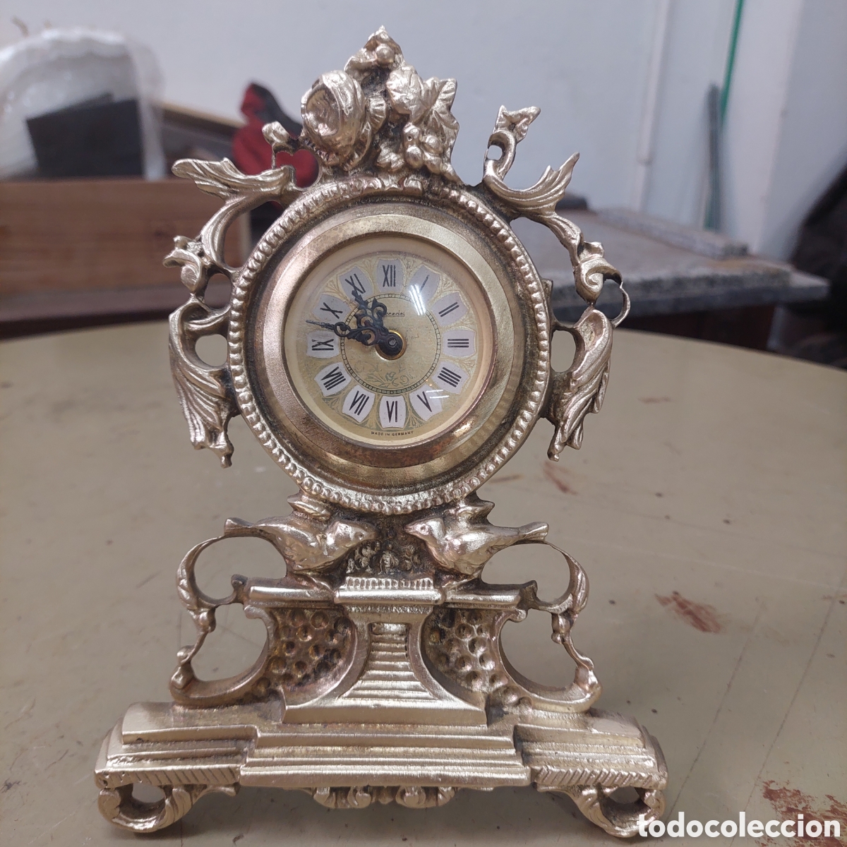 Relojes de pie: Reloj de bronce Mercedes. - Foto 4