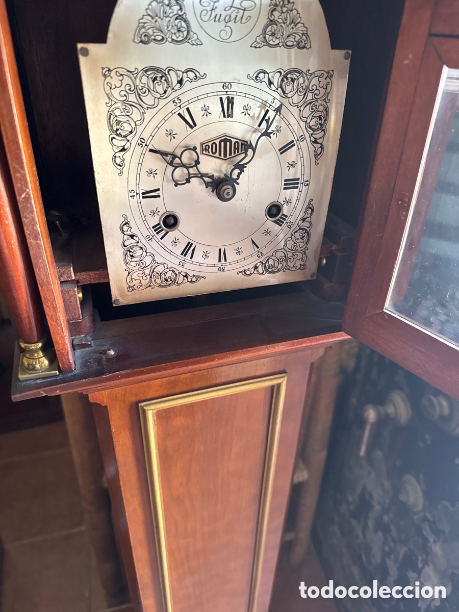 Relojes de pie: Bonito reloj de pie caja de madera - Foto 2