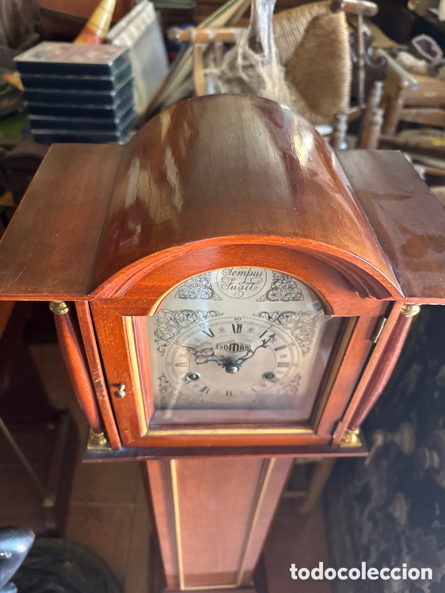 Relojes de pie: Bonito reloj de pie caja de madera - Foto 6