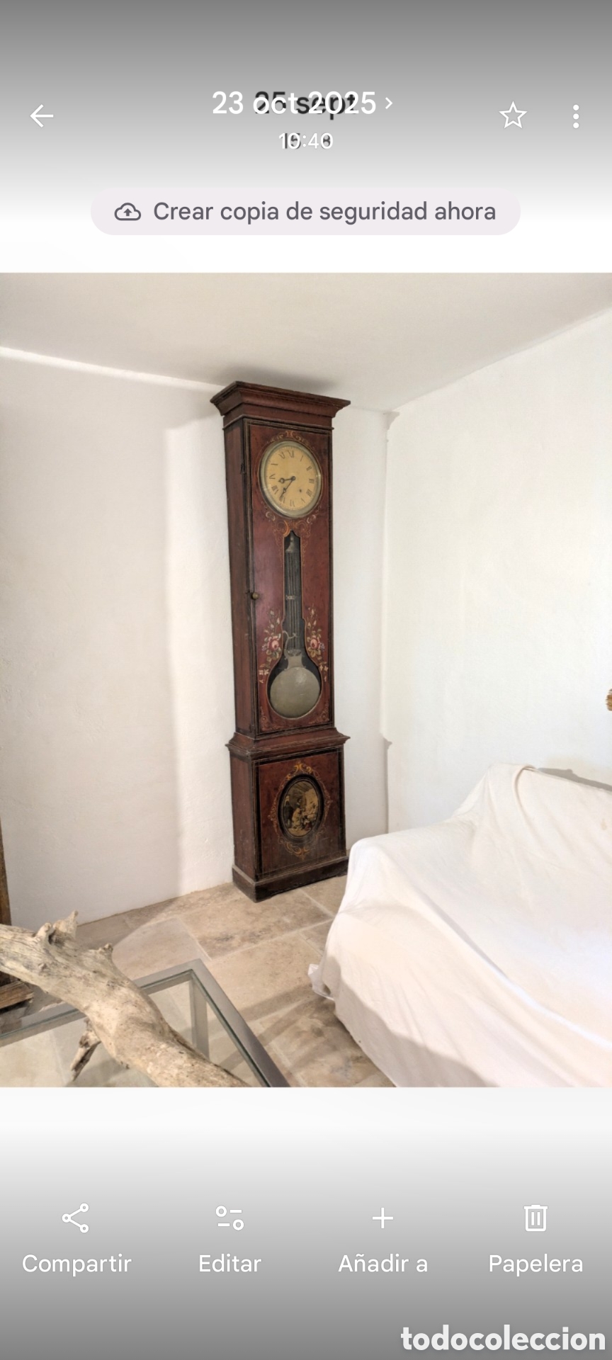 Relojes de pie: Reloj de pie con caja policromada. - Foto 3