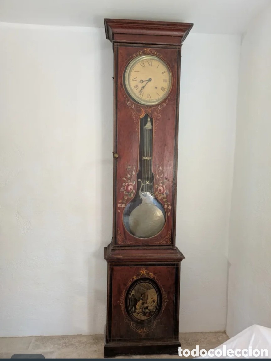 Relojes de pie: Reloj de pie con caja policromada. - Foto 4