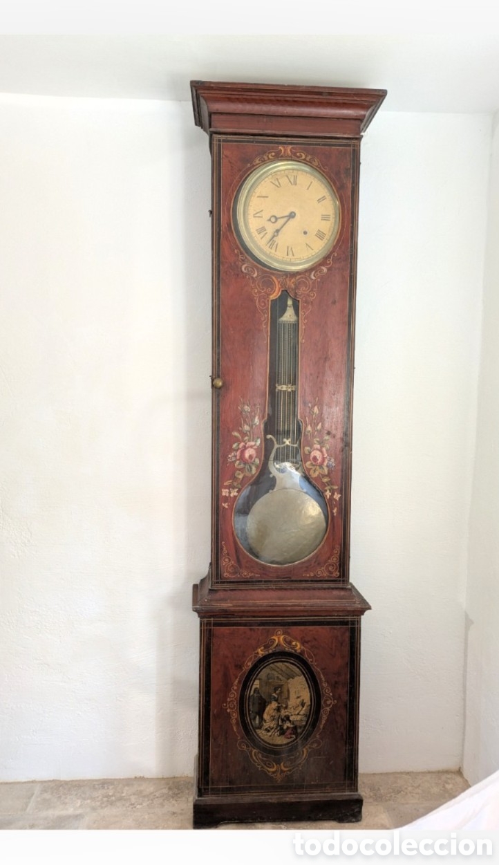 Relojes de pie: Reloj de pie con caja policromada. - Foto 1
