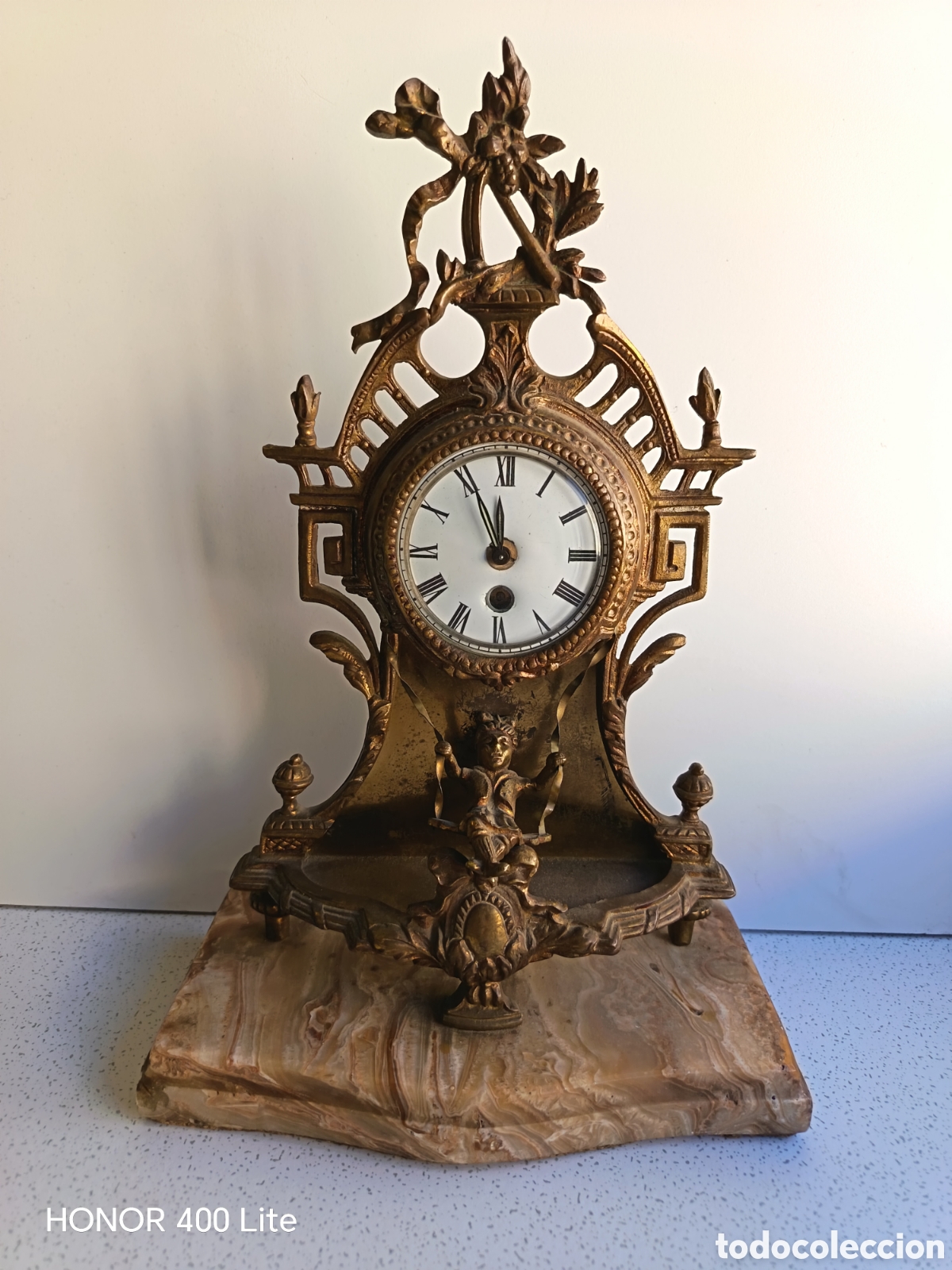 Relojes de pie: Reloj de columpio de Bronce S XIX/XX