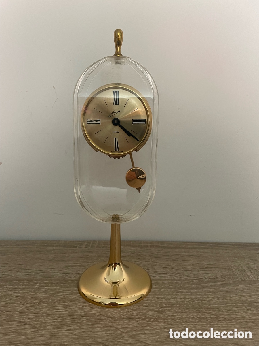 Relojes de pie: Reloj Sobremesa Schmid 8 Day West Germany Lucite Funciona