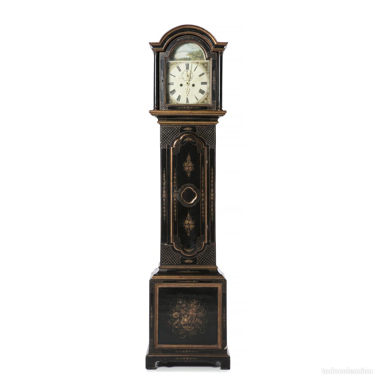 Grandfather clocks: Relojes - Reloj de pie de la &eacute;poca de Jorge III - siglo XIX