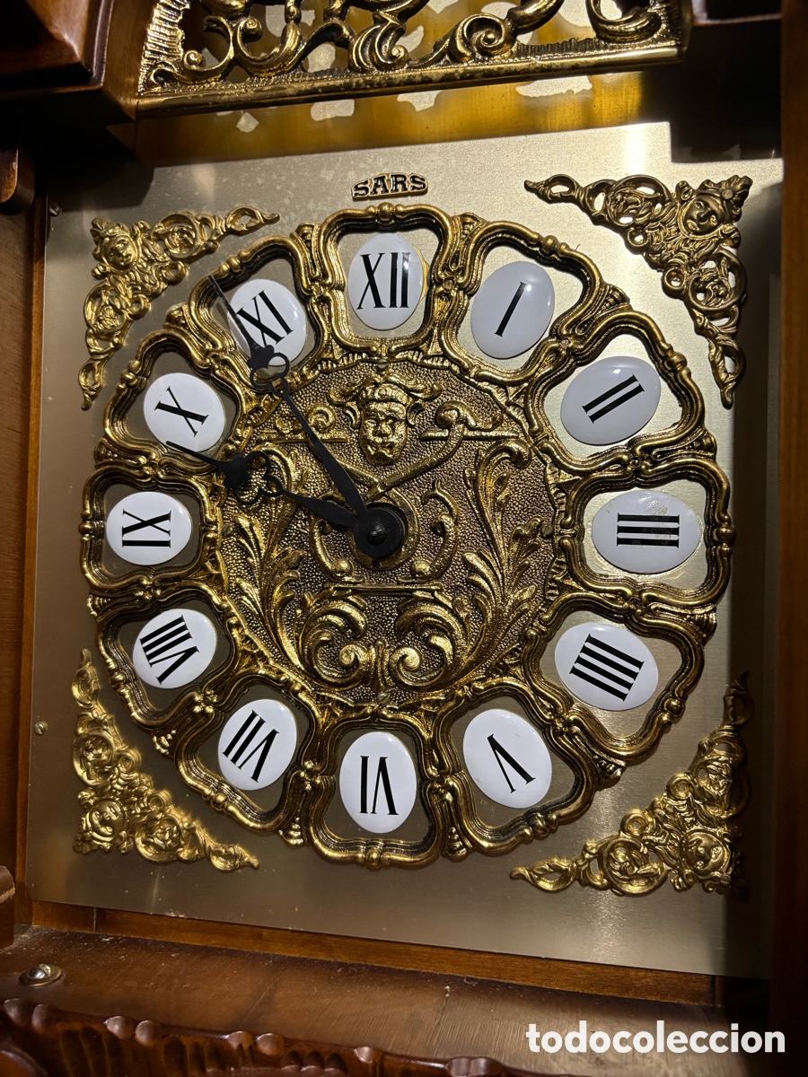 Relojes de pie: Reloj de pie con talla de madera - Foto 8