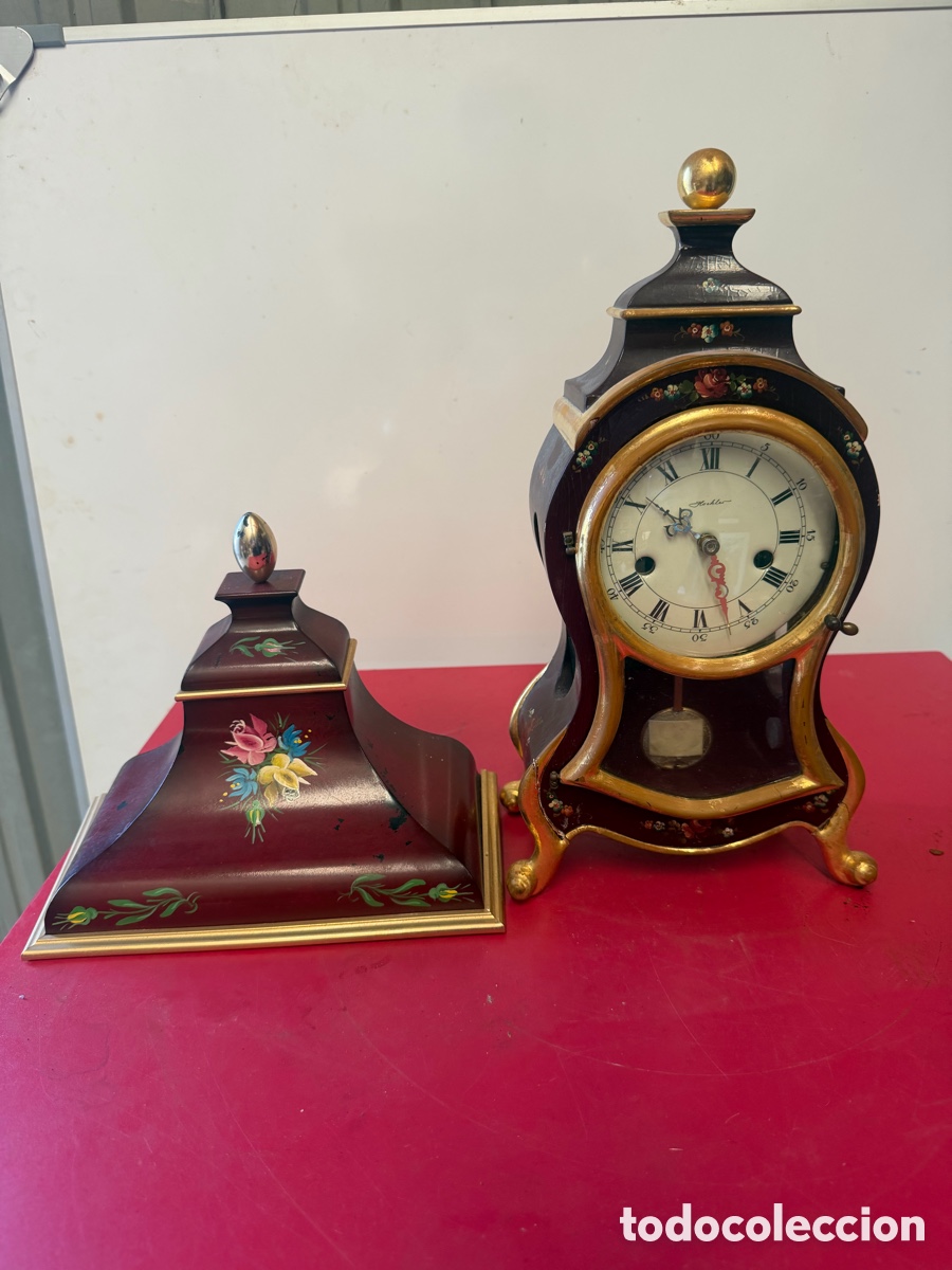 Relojes de pie: Reloj de sobremesa estilo holand&eacute;s con p&eacute;ndulo dec - Foto 1