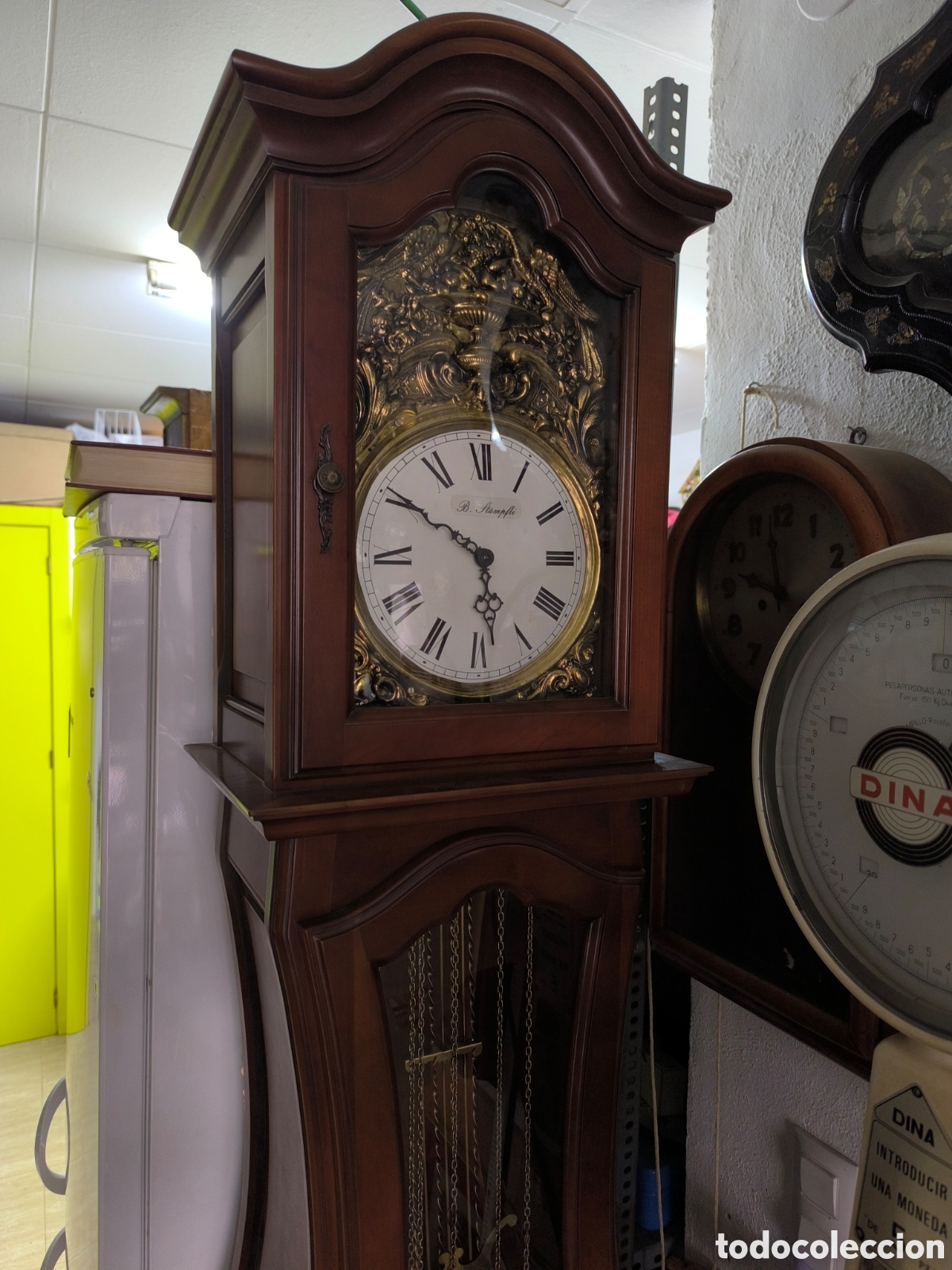 Relojes de pie: Antiguo reloj de pi&eacute;,