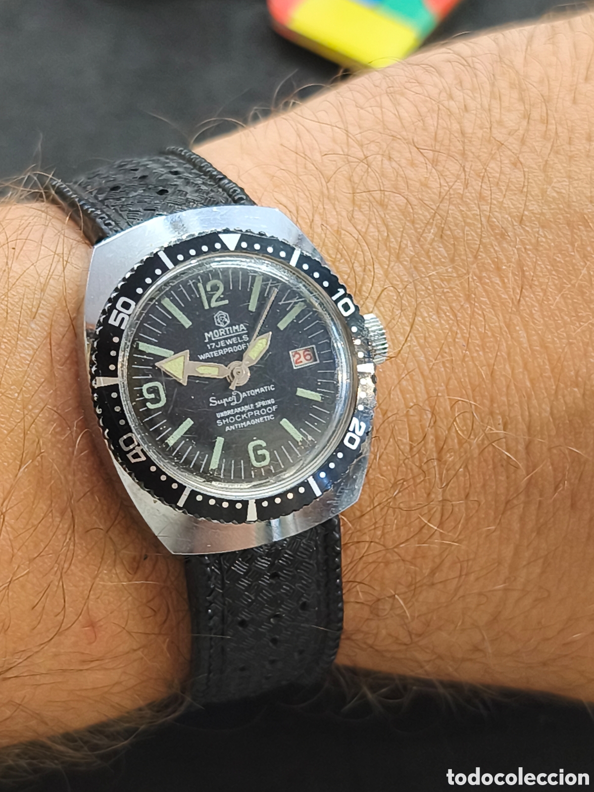 Relojes de pie: Reloj Mortima super Datomatic, funciona 32mm - Foto 3