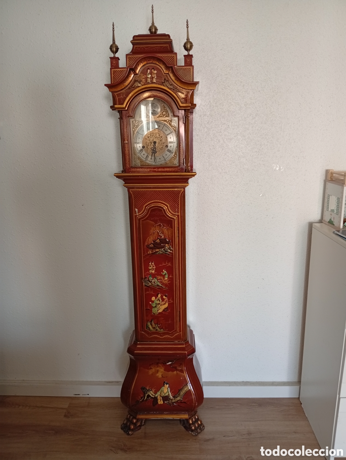 Relojes de pie: Reloj chinoiserie de pie