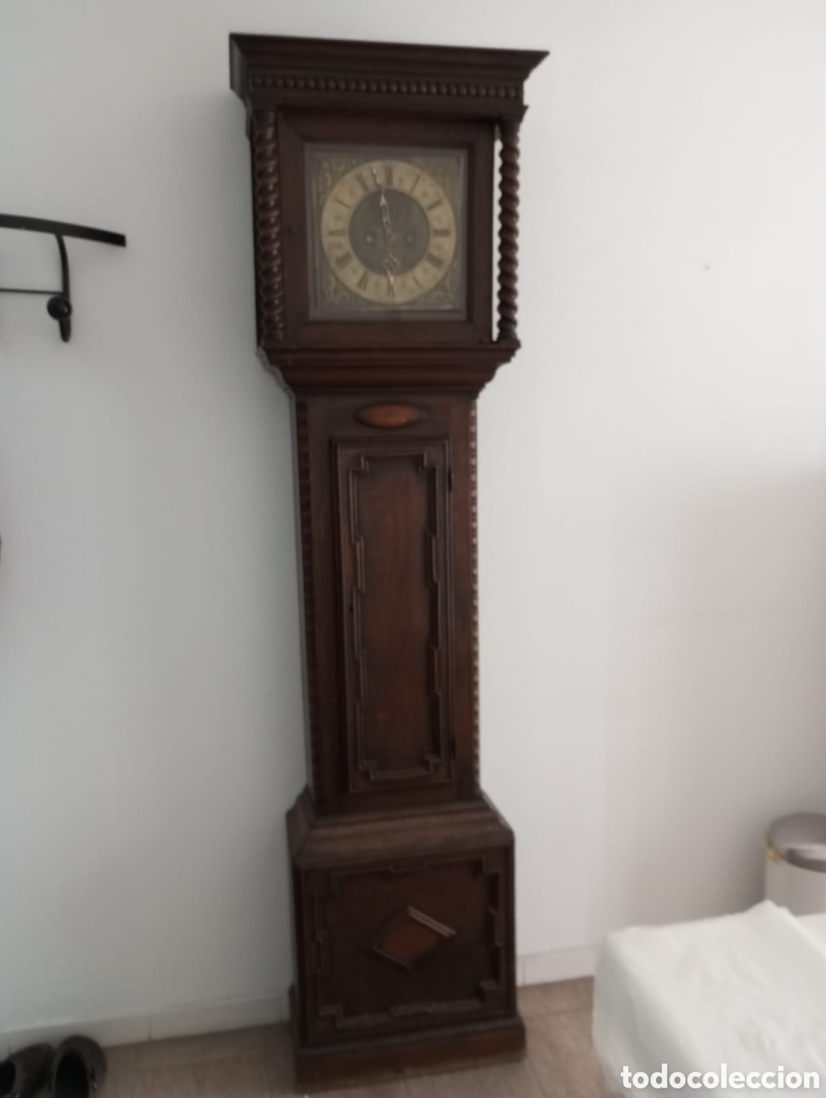 Relojes de pie: Reloj de pie de roble. Ingles 2.18 metros siglo XVIII.W.M john