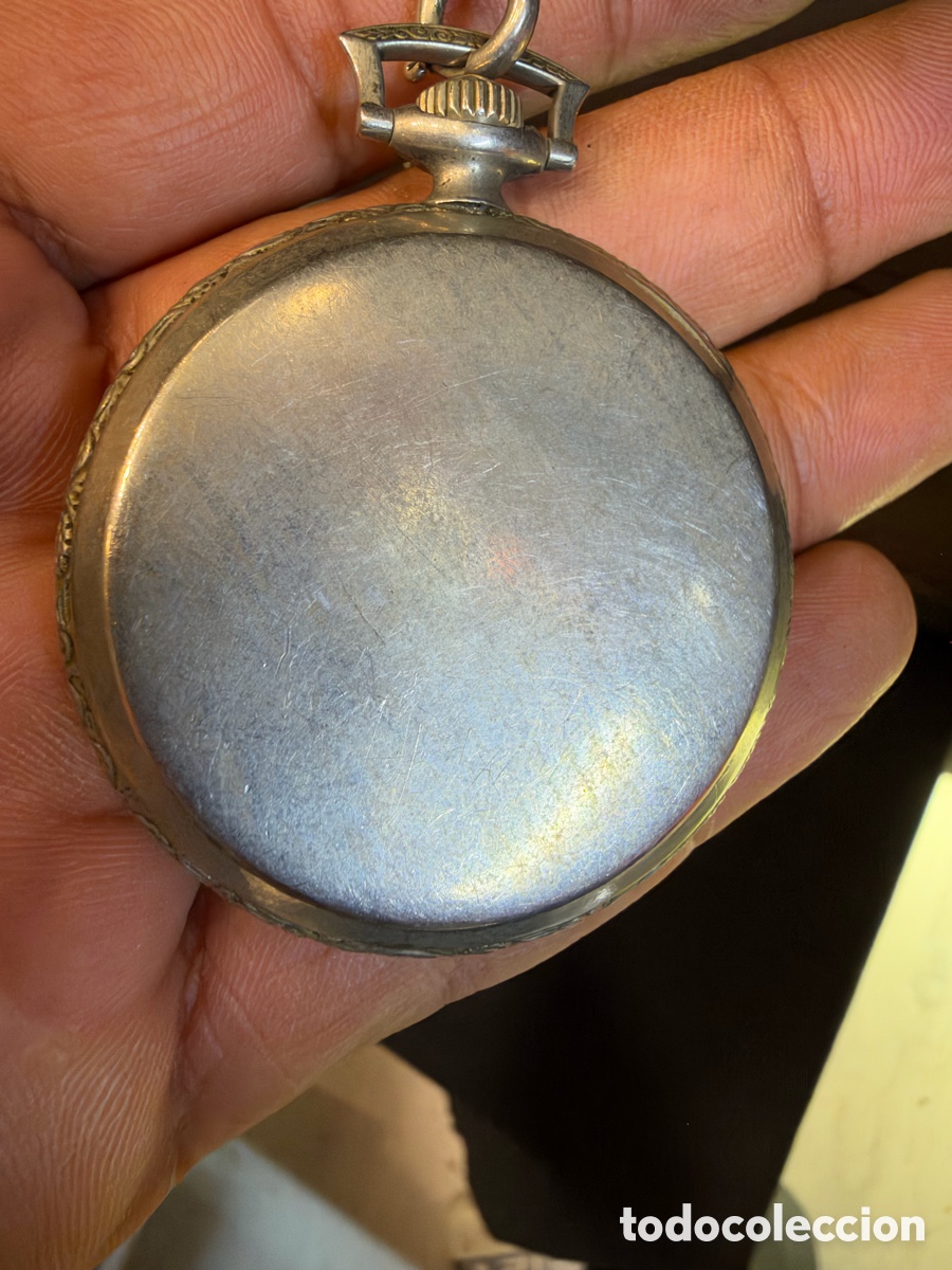 Relojes de pie: Reloj de bolsillo J. Roca Barcelona - Foto 3