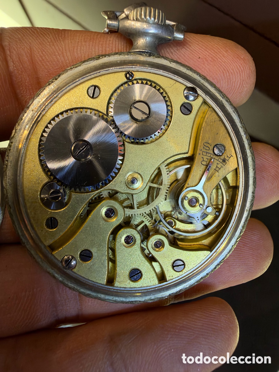Relojes de pie: Reloj de bolsillo J. Roca Barcelona - Foto 7