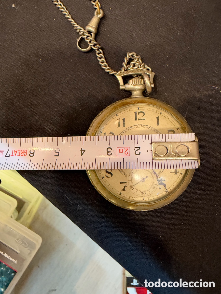 Relojes de pie: Reloj de bolsillo J. Roca Barcelona - Foto 8